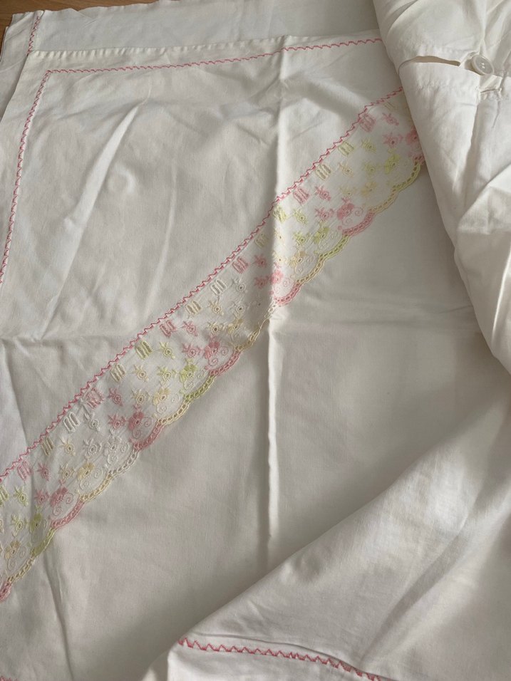 Fistolu , pikolu beyaz  Pastel Nevresim Takımı - Görsel 4