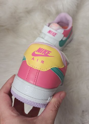 Renkli Kız Çocuk Sneakers Velcro Bağcıklı - Görsel 2