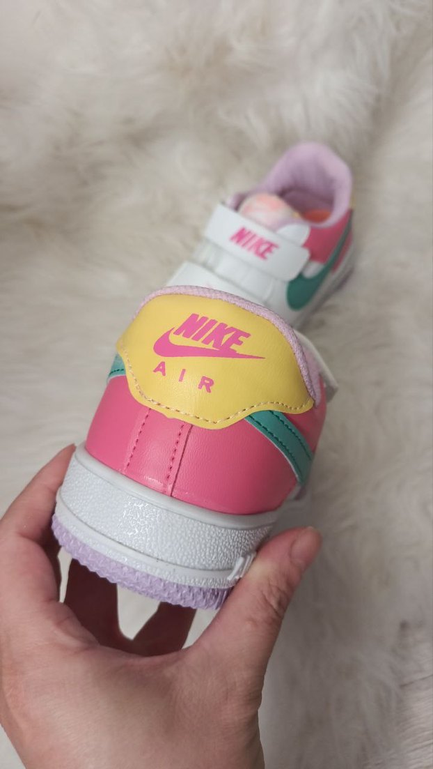 Renkli Kız Çocuk Sneakers Velcro Bağcıklı - Görsel 2