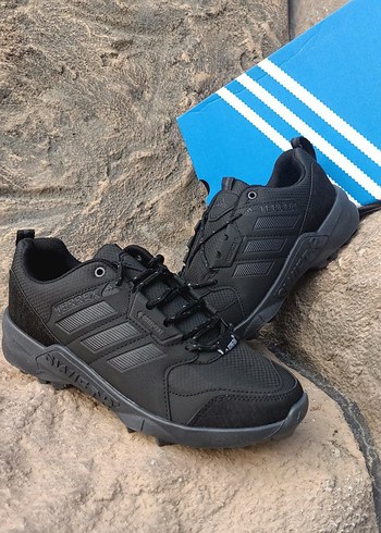 Erkek Siyah Outdoor Ayakkabı Velcro Bağcıklı - Görsel 8