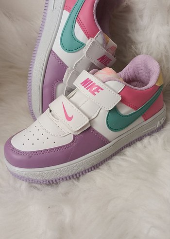 Kız Çocuk Renkli Nike Spor Ayakkabı - Görsel 2