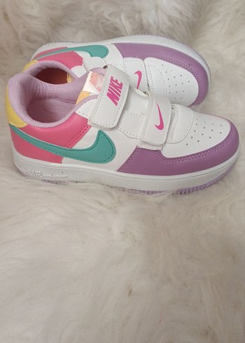 Kız Çocuk Renkli Nike Spor Ayakkabı - Görsel 4