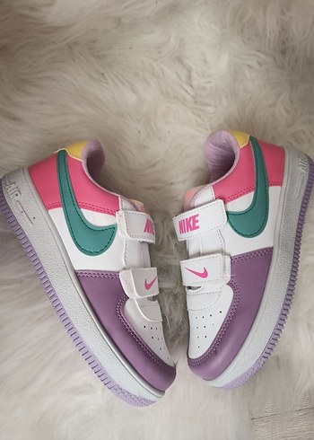 Kız Çocuk Renkli Nike Spor Ayakkabı - Görsel 5