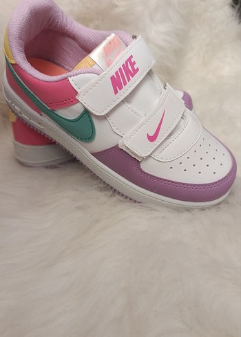 Kız Çocuk Renkli Nike Spor Ayakkabı - Görsel 3