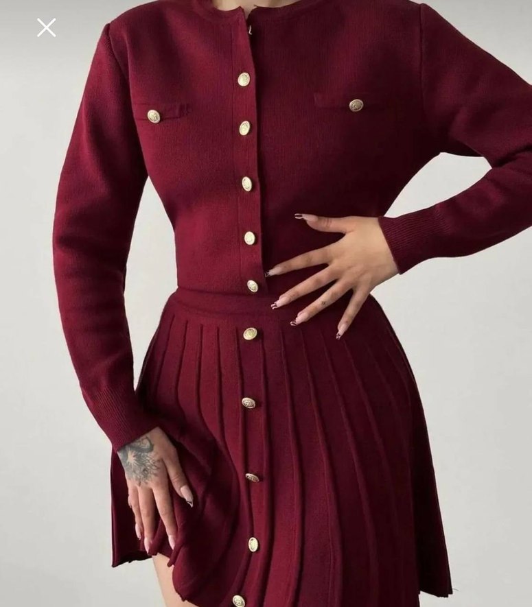 Düğmeli Siyah Mini Deri Elbise - Görsel 4