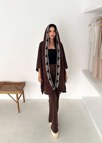 Siyah Uzun Salaş Kimono - Görsel 8