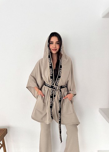 Siyah Uzun Salaş Kimono - Görsel 2