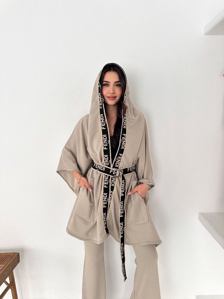 Siyah Uzun Salaş Kimono - Görsel 2