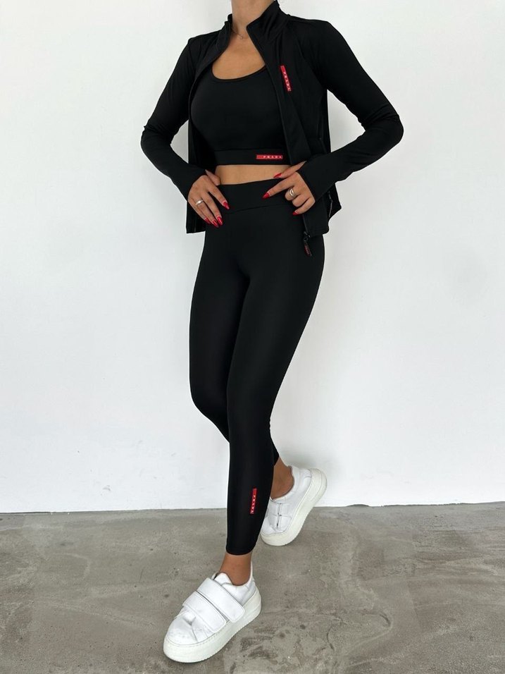 Gri Mini Kadın Spor Tayt - Görsel 5