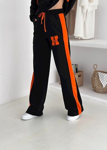 Kadın Lacivert Turuncu Fermuarlı Eşofman Takımı - Görsel 9