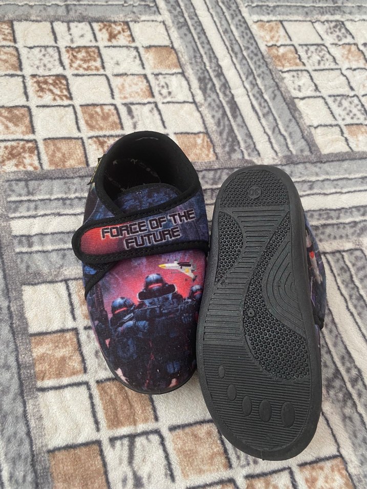 Kayışlı Baskılı Erkek Çocuk Terliği - Görsel 3