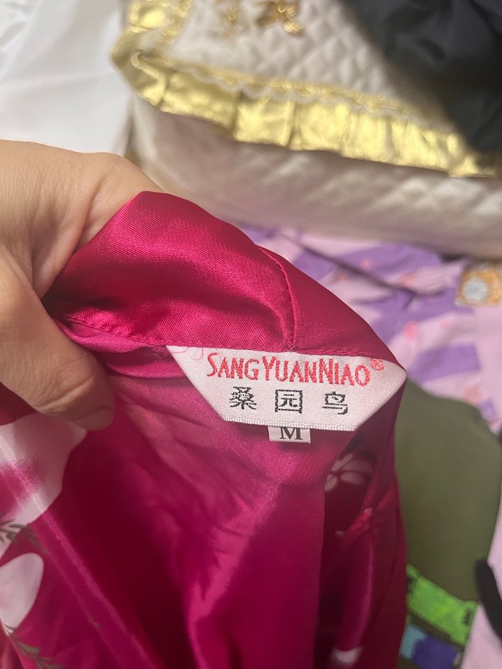 Parlak Pembe Bohem Uzun kimona - Görsel 5