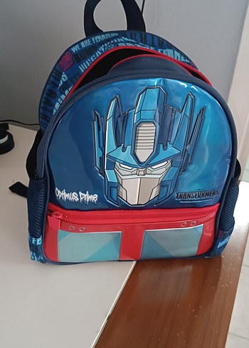 Renkli Transformers Optimus Prime Okul Çantası