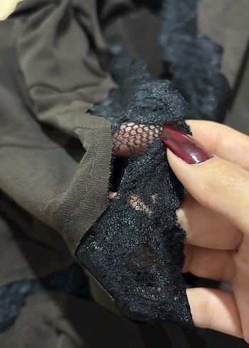 Dantel detaylı bluz - Görsel 2