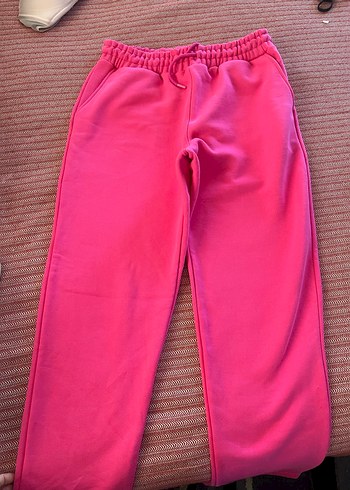 Pembe Rahat Kesim Kadın Eşofman Altı - Görsel 5