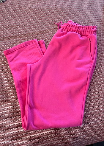 Pembe Rahat Kesim Kadın Eşofman Altı - Görsel 3