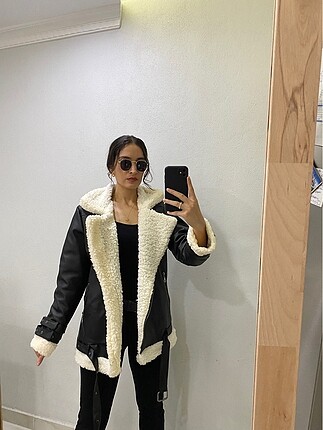 Mango model kürklü biker
