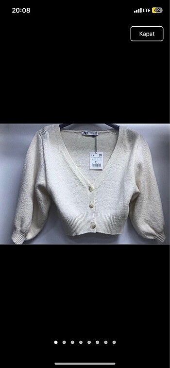 Zara crop top hırka