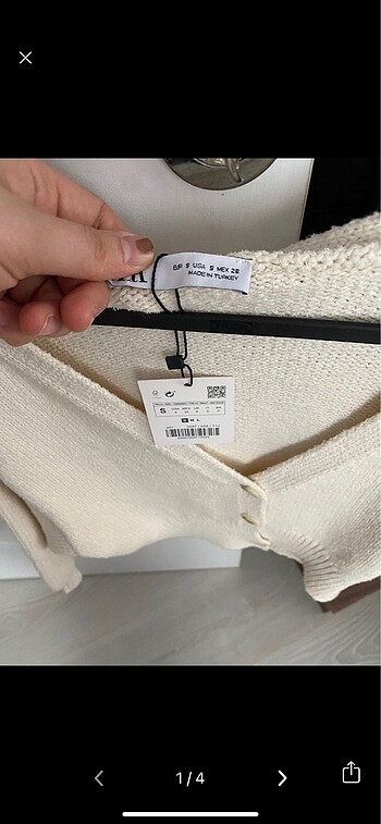 s Beden Zara crop top hırka