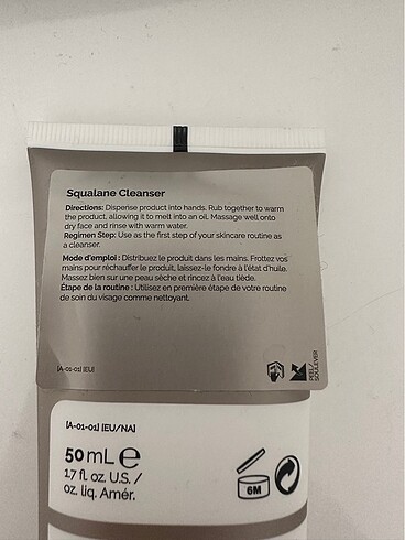 Beden Ordinary squalance cleanser