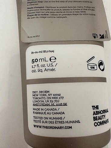 Beden Renk Ordinary squalance cleanser