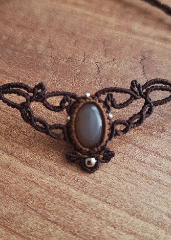 Çikolata Aytaşı Choker & Tiara - Görsel 5