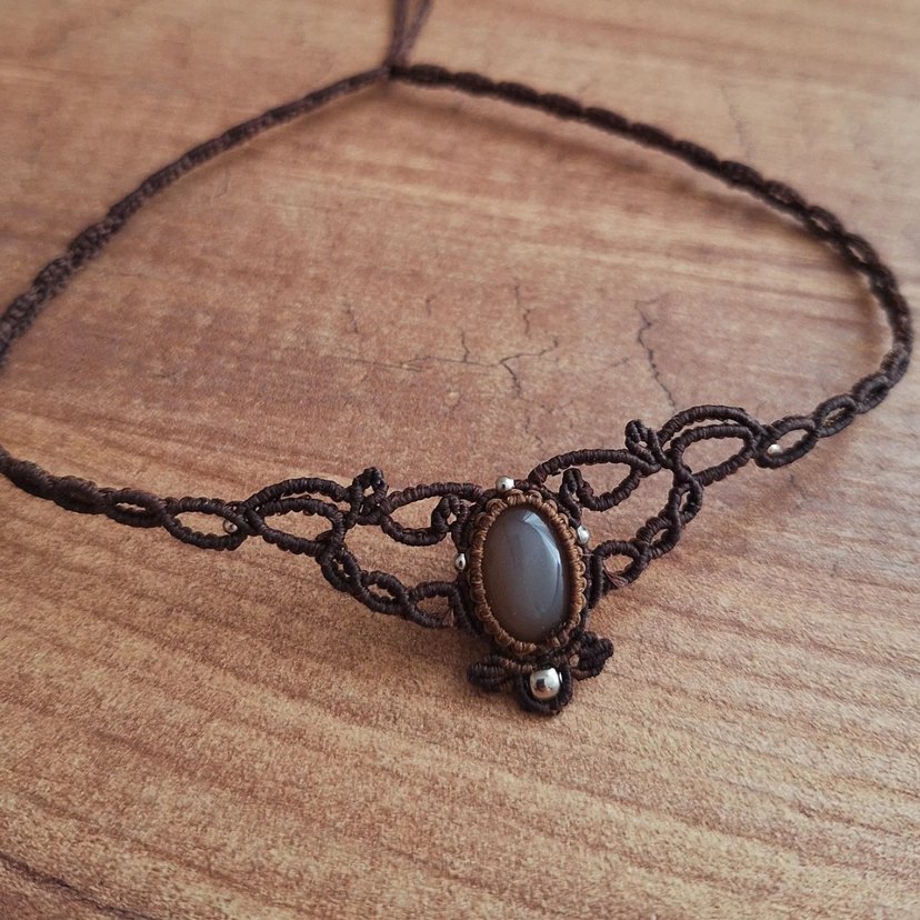 Çikolata Aytaşı Choker & Tiara  - Görsel 2