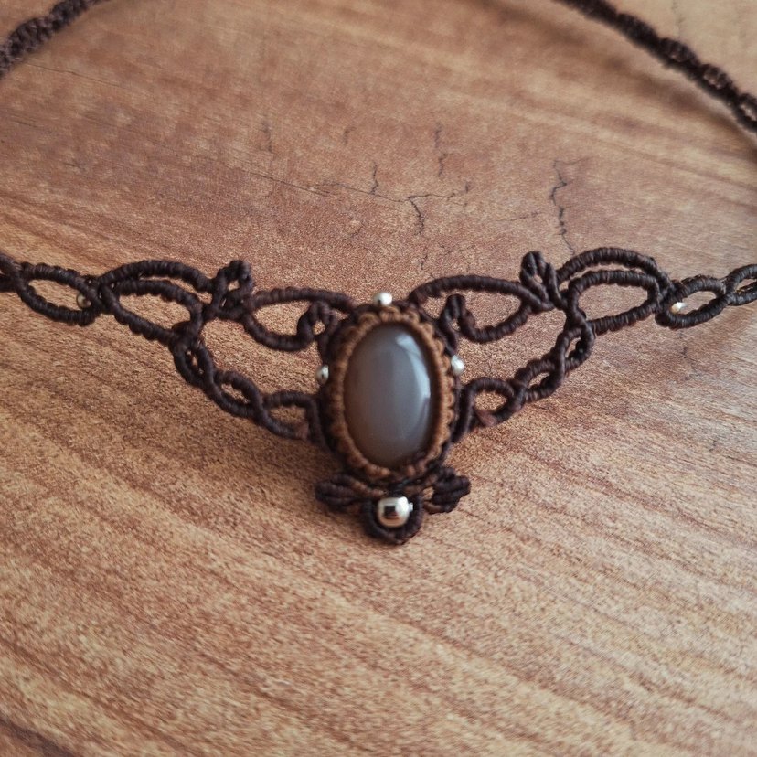 Çikolata Aytaşı Choker & Tiara  - Görsel 5