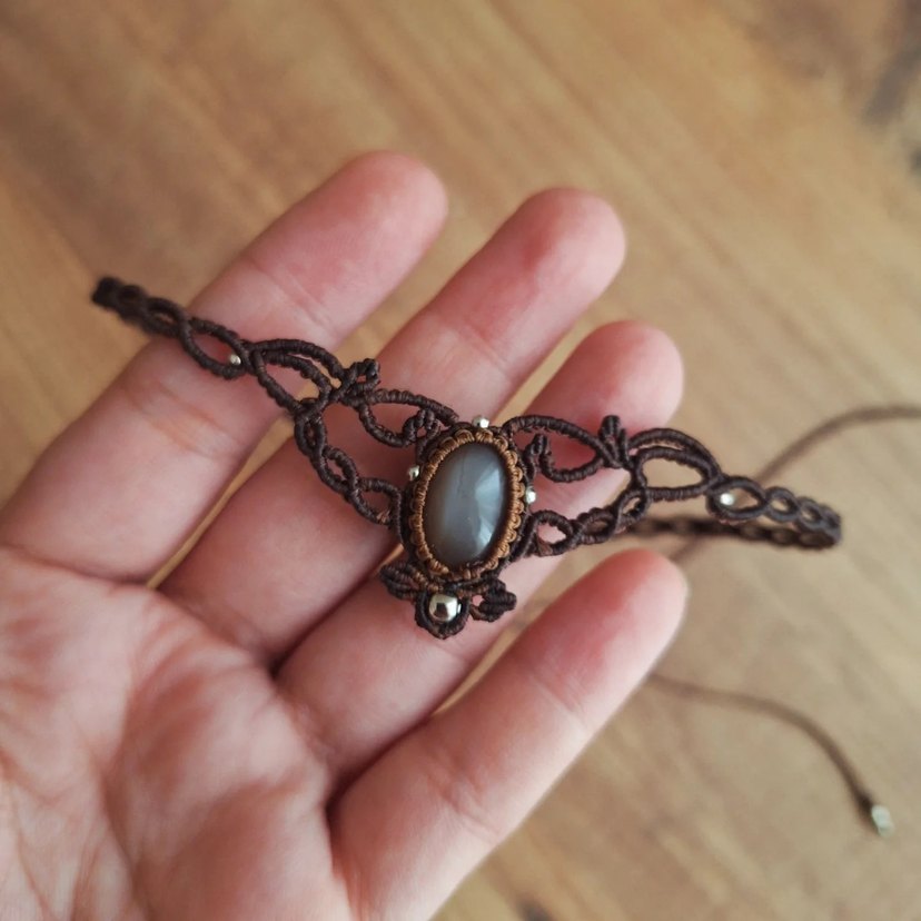 Çikolata Aytaşı Choker & Tiara  - Görsel 3