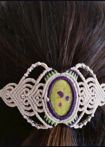 Atlantisit Doğaltaş Saç Tokası - Görsel 5