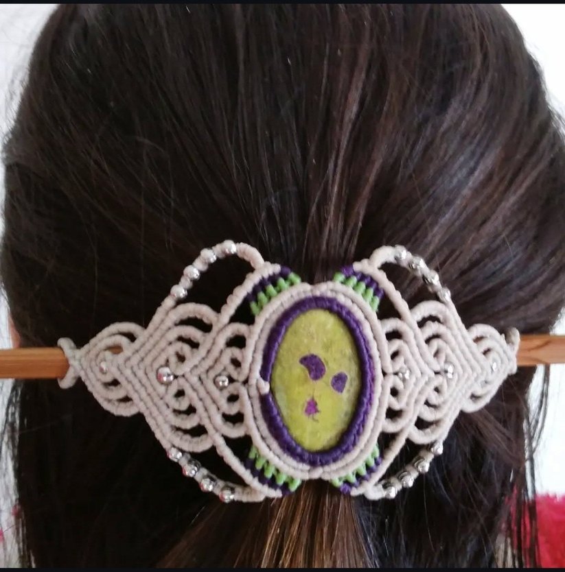 Atlantisit Doğaltaş Saç Tokası - Görsel 5