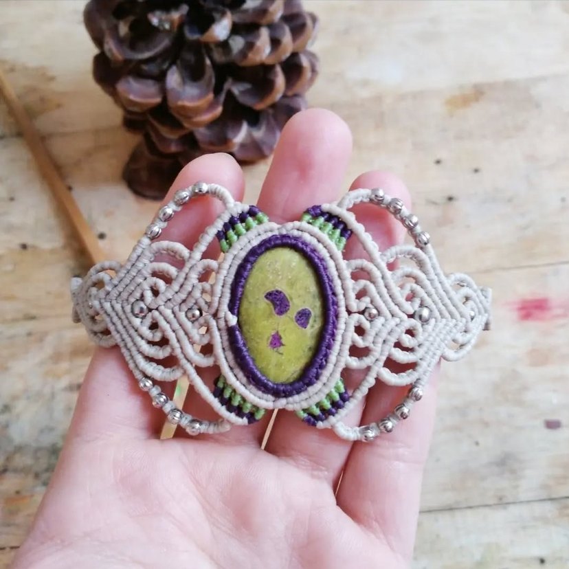 Atlantisit Doğaltaş Saç Tokası - Görsel 2