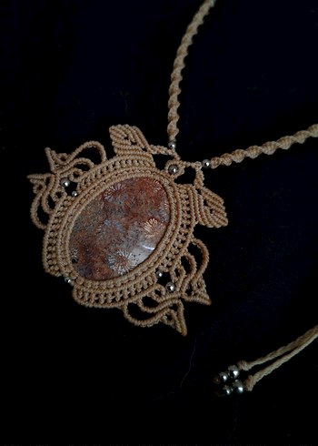 Mercan Fosili Kolye  - Görsel 4