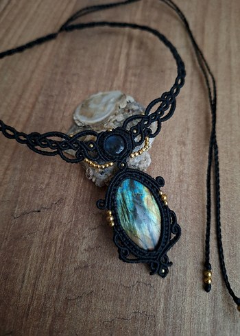 Çift Labradorit Gotik Gerdanlık - Görsel 2