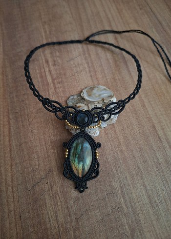 Çift Labradorit Gotik Gerdanlık - Görsel 6