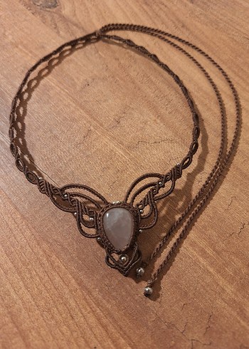  Beden Pembe Kuvars Bohem Choker 