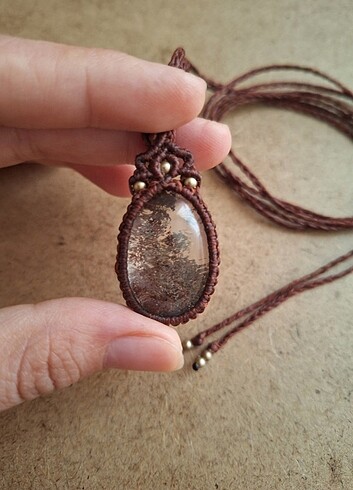 Diğer Garden Kuvars (Lodalite) Kolye????