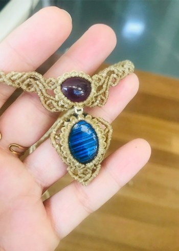 Beden Ametist & Labradorit Choker