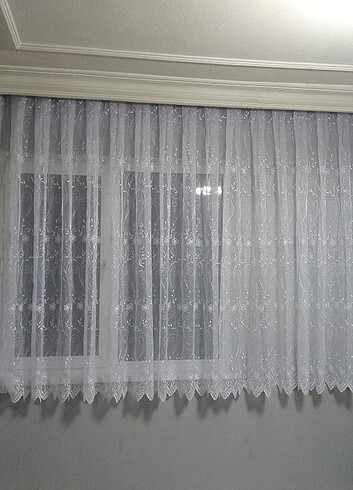 Beden beyaz Renk 4.60X1.85 TÜL PERDE