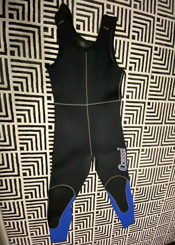Erkek Mavi Fermuarlı Uzun Kollu wetsuit - Görsel 3