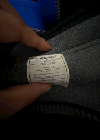 Erkek Mavi Fermuarlı Uzun Kollu wetsuit - Görsel 5