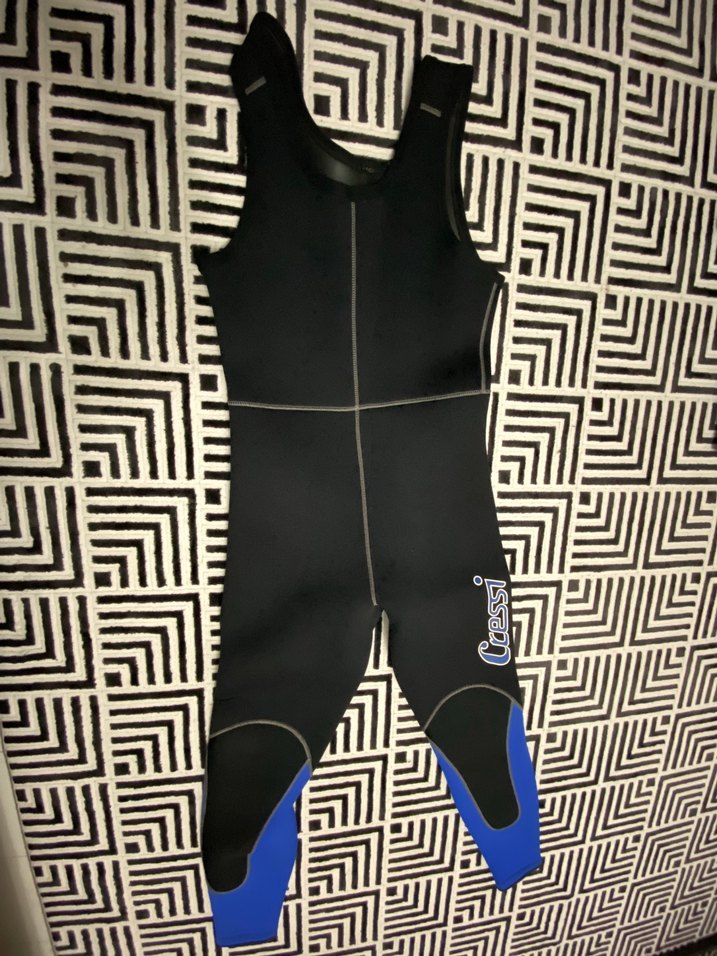 Erkek Mavi Fermuarlı Uzun Kollu wetsuit - Görsel 3