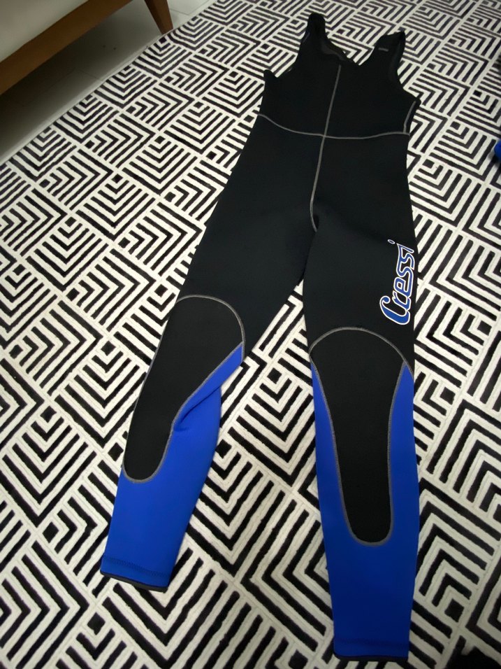 Erkek Mavi Fermuarlı Uzun Kollu wetsuit - Görsel 2