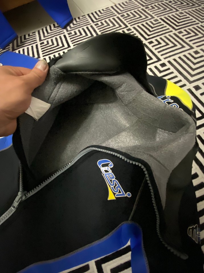 Erkek Mavi Fermuarlı Uzun Kollu wetsuit - Görsel 4