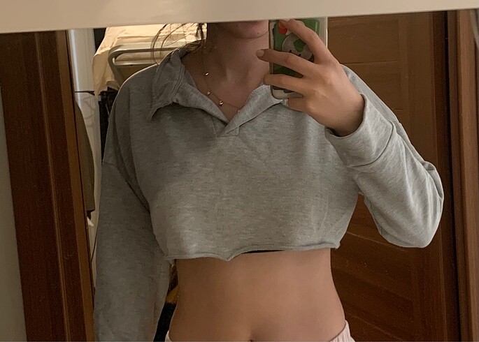 CROP SWEATSHİRT