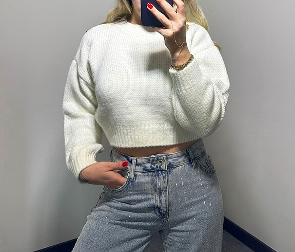Trendyol & Milla Crop kazak