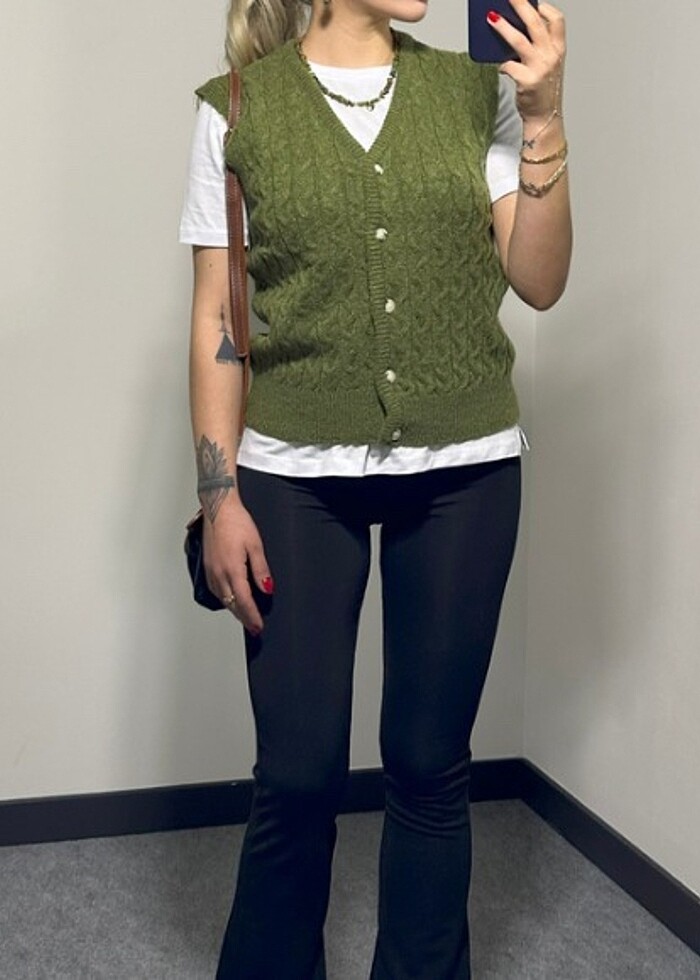 Haki Yeşil Yelek - Görsel 2