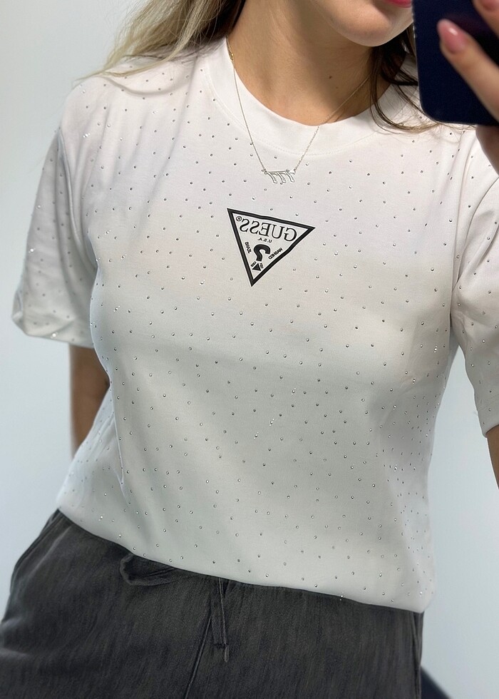 Guess Taşlı Tshirt - Görsel 4