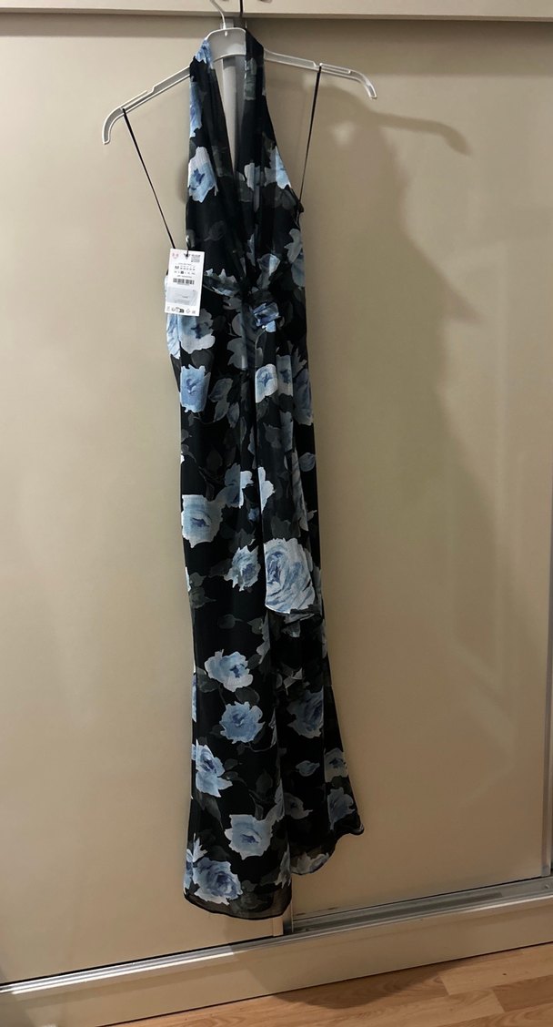 Zara stok biten çiçekli elbise - Görsel 2