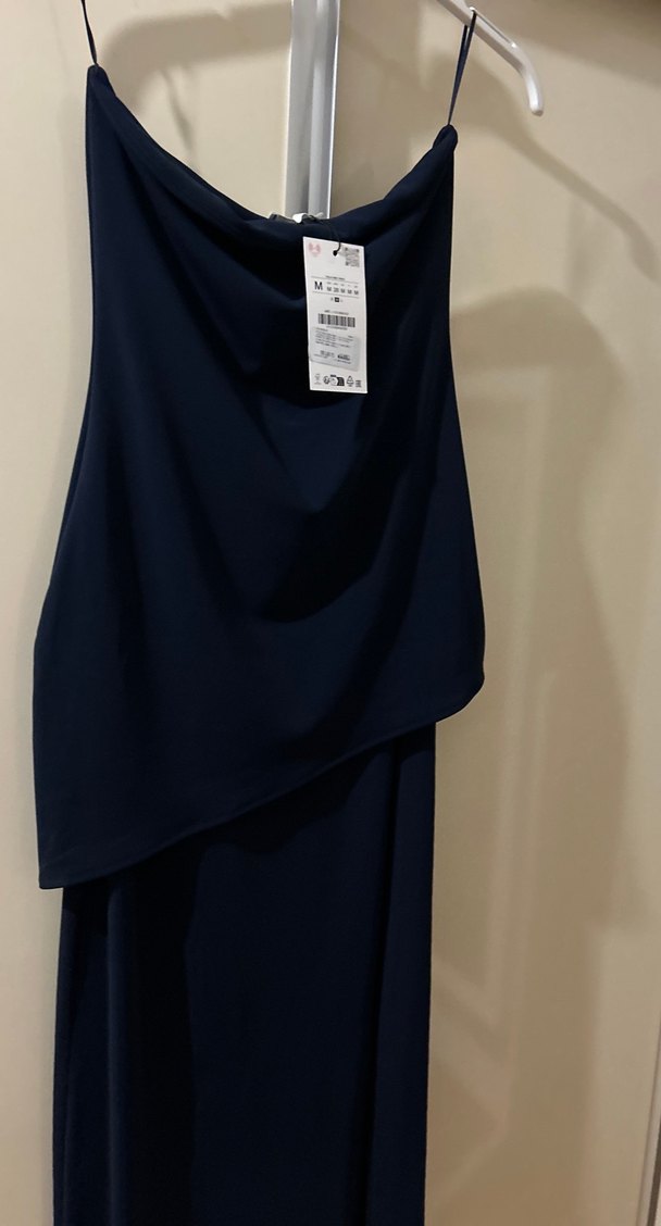 Zara straplez elbise - Görsel 3